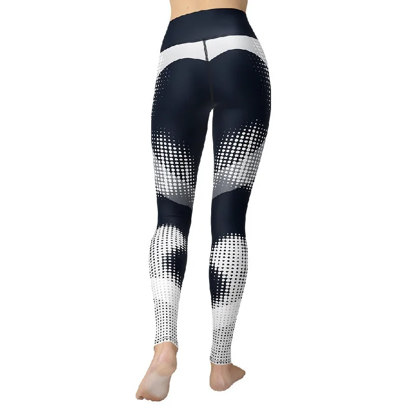 Limited Supply Gray Geometric Heart Yoga Leggings