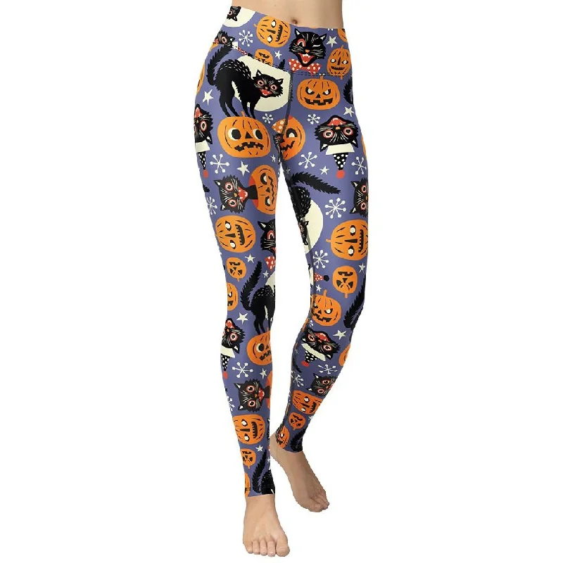 Year-End Sale Halloween Print Yoga Leggings