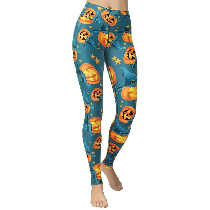Weekend Deals That Dazzle Halloween Pumpkin Yoga Leggings
