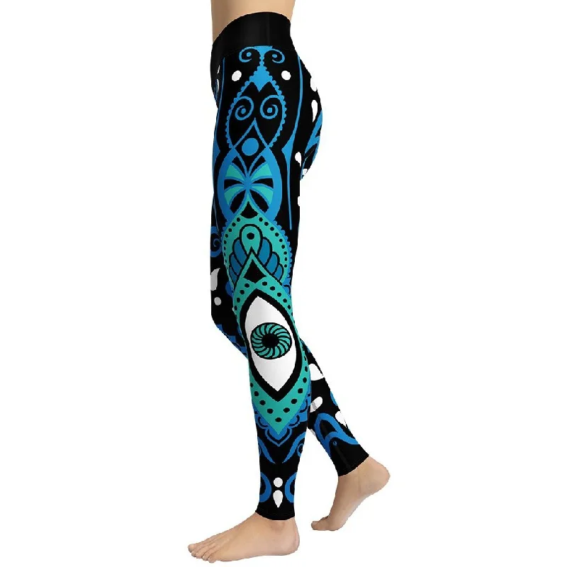 Take Action Hamsa Eye Yoga Leggings