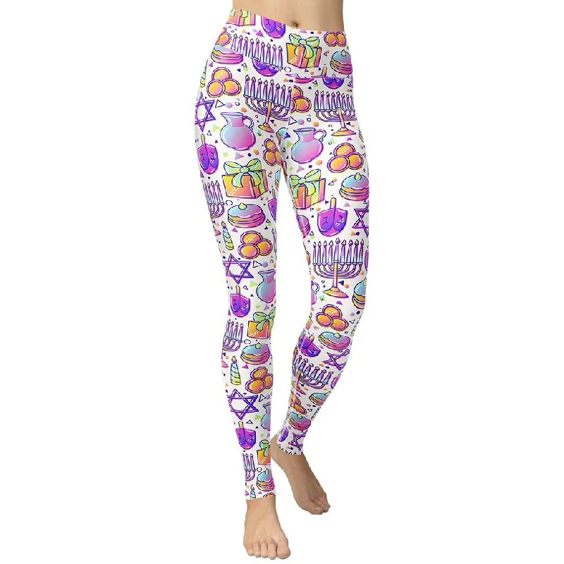 Daily Special Hanukkah Symbol Yoga Leggings