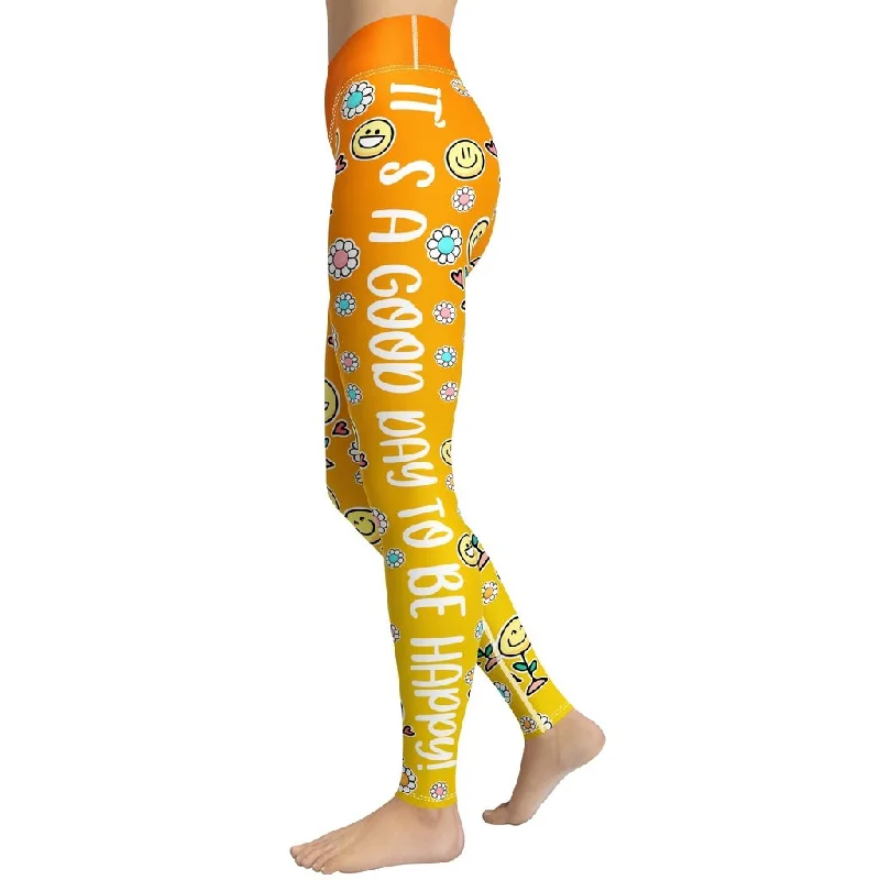 Weekend Savings Spree Happy Yoga Leggings