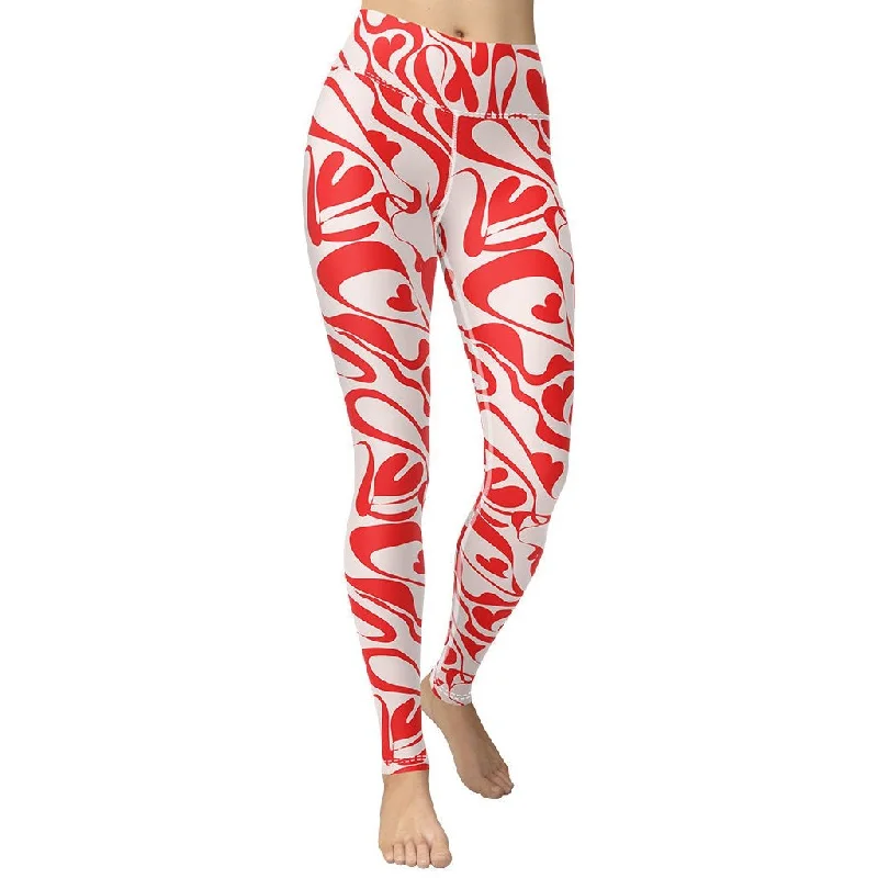 One-Day Only Heart Swirl Yoga Leggings