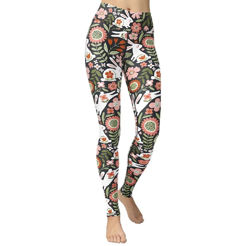 Weekend Savings Spectacular Hopping Bunny Yoga Leggings