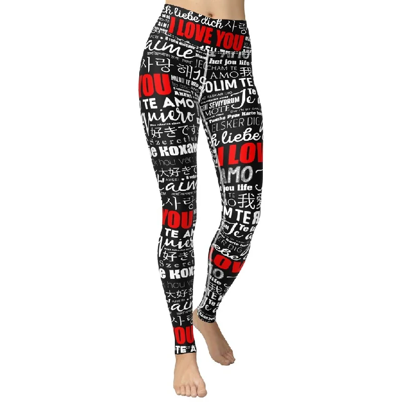 Weekend Deals to Make You Happy I Love You Yoga Leggings