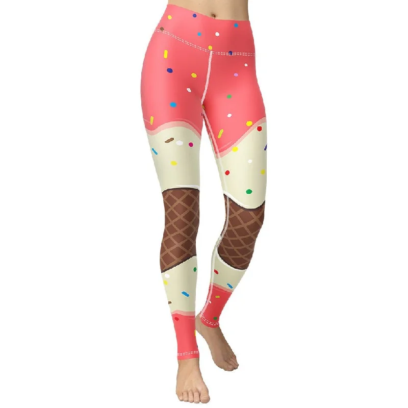 Midnight Madness Ice Cream Yoga Leggings