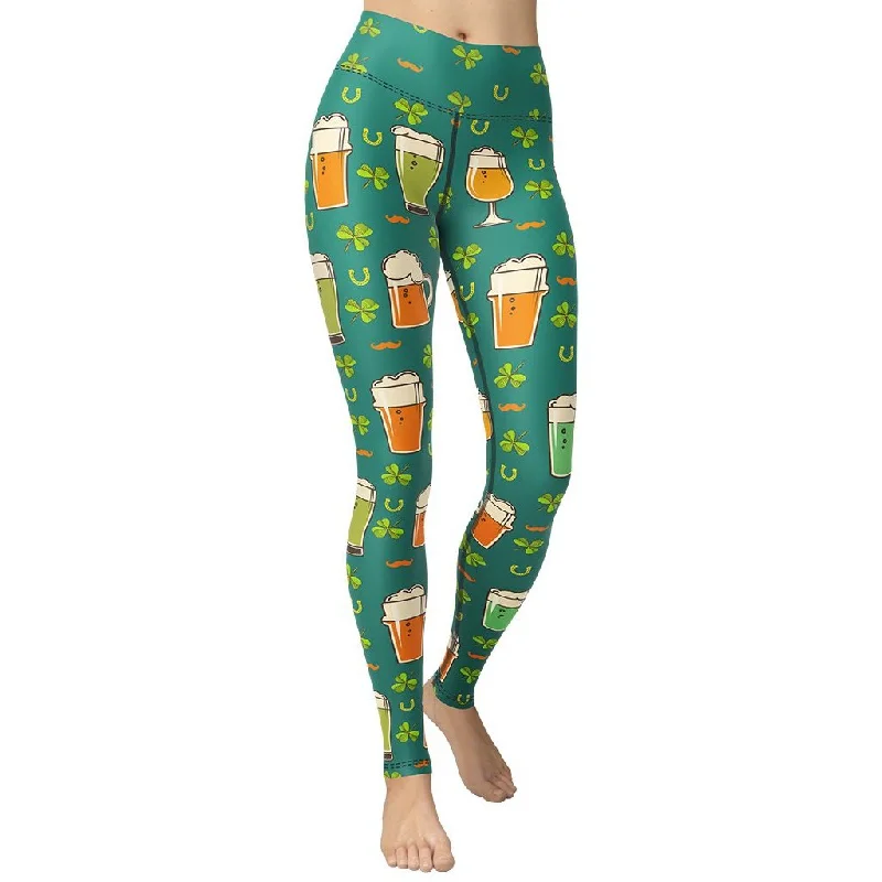 Clearance Sale Irish Beer Yoga Leggings