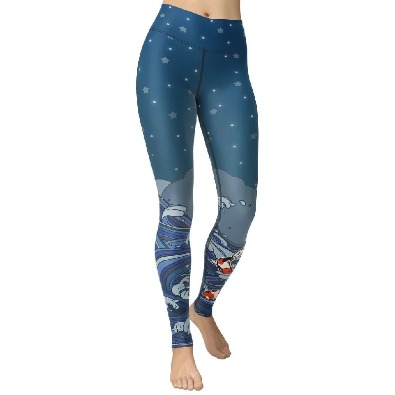 Weekend Shopping Bliss Koi Fish Yoga Leggings
