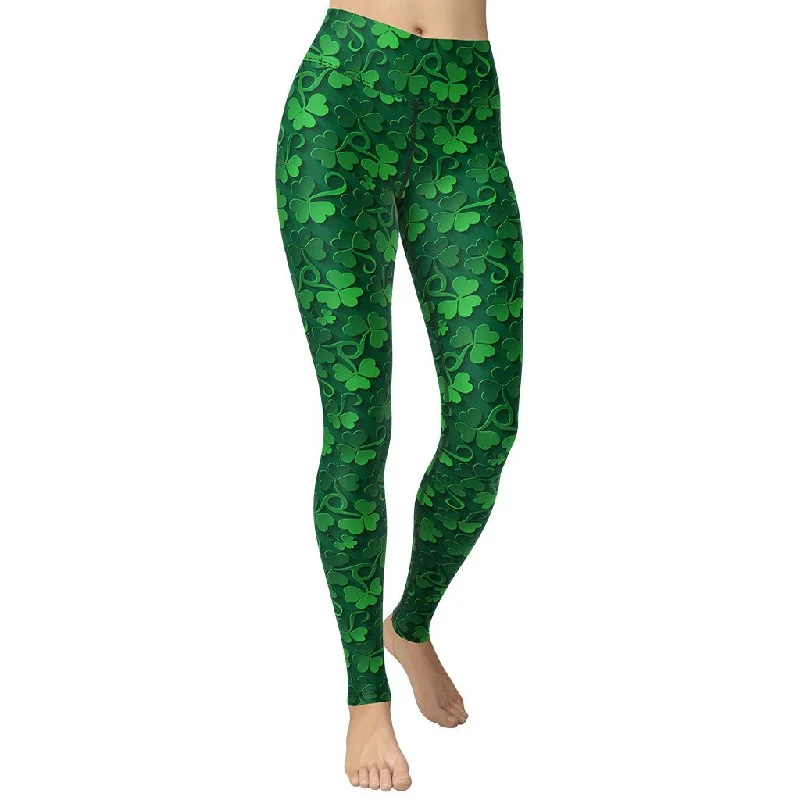 Weekend Sale: Don't Miss Out Lucky Shamrock Yoga Leggings