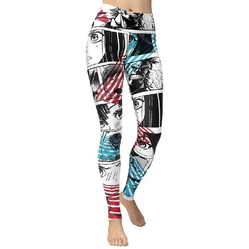 Online Exclusive Manga Comic Book Yoga Leggings