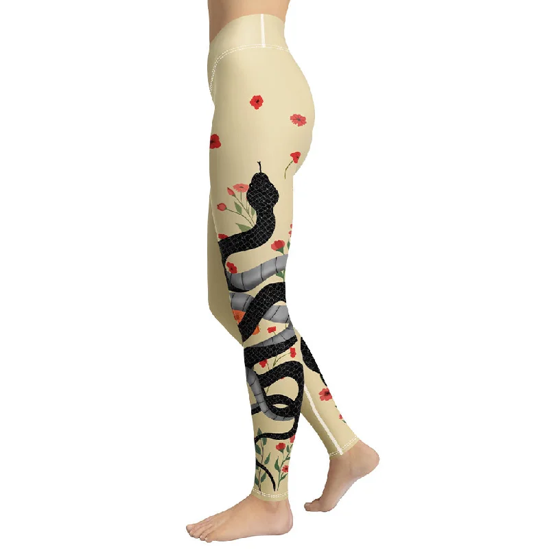 Exclusive Deal Midnight Serpent Yoga Leggings