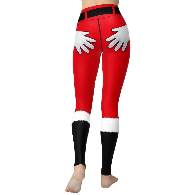 Weekend Specials to Celebrate Naughty Santa Outfit Yoga Leggings