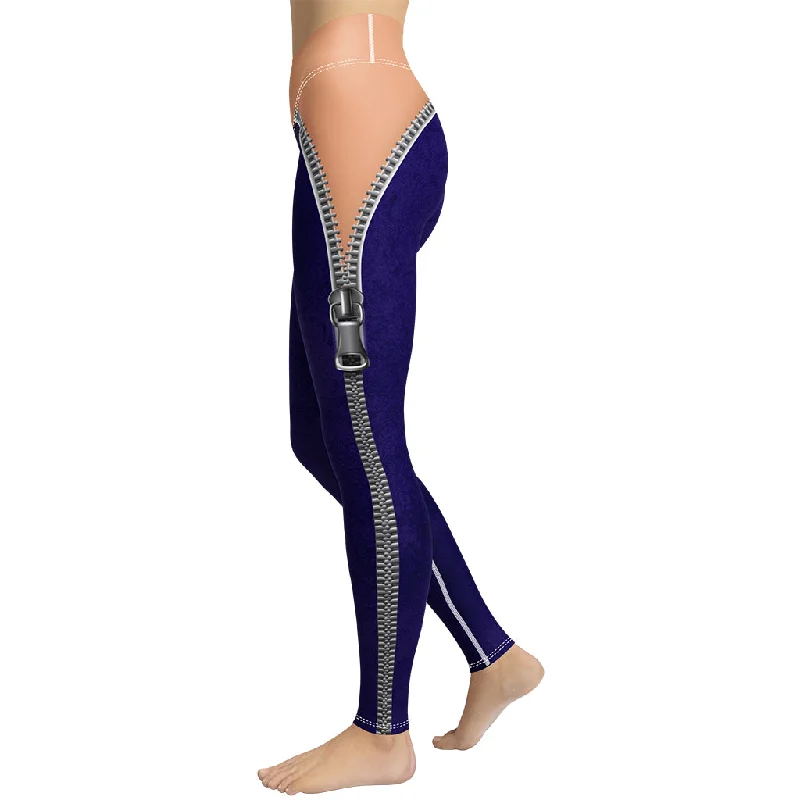 Super Sale Open Zipper Yoga Leggings