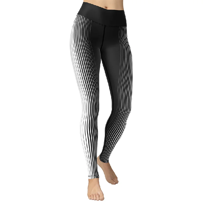 Now Available Optical Illusion Vertical Lines Yoga Leggings