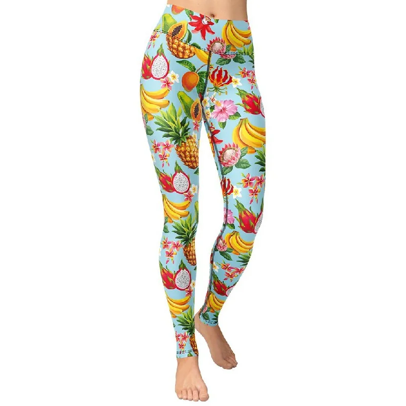 Weekend Deals That Impress Paradise Fruits Yoga Leggings