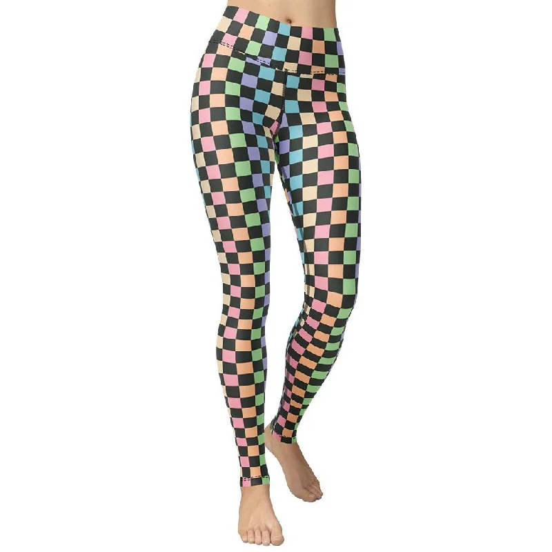 Buy Today Pastel Checkerboard Yoga Leggings