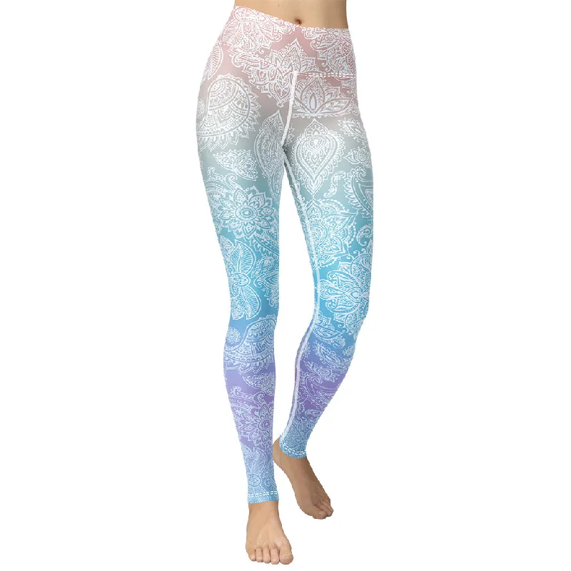 New Arrival Pastel Spiritual Yoga Leggings