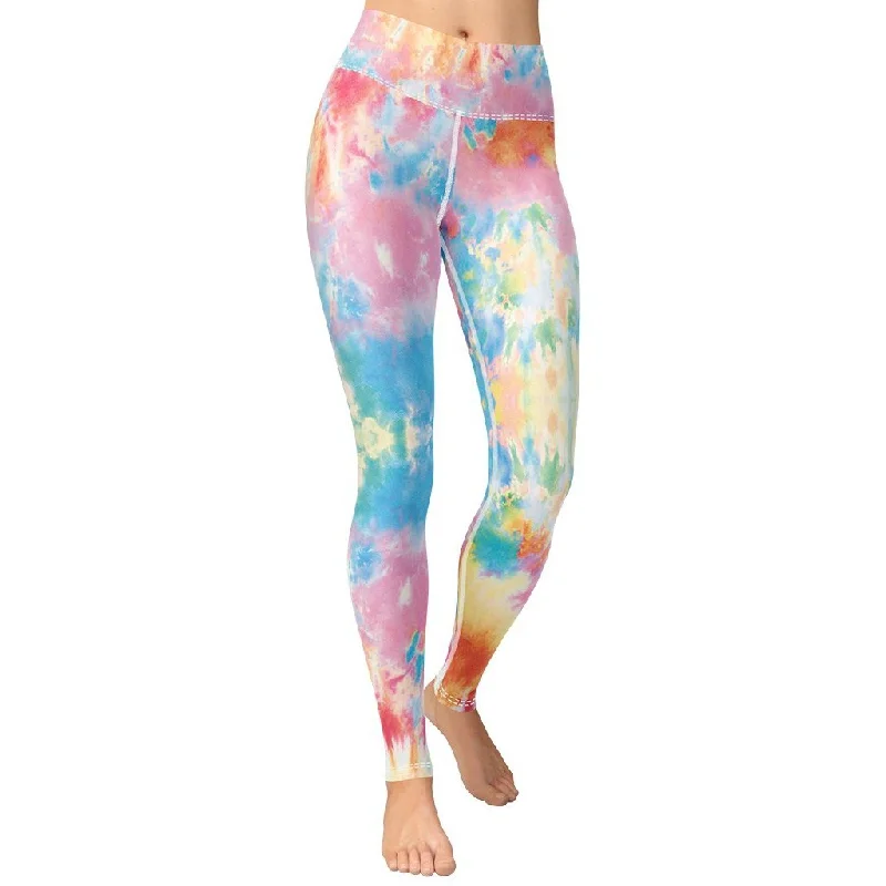 Weekend Savings Fiesta Pastel Tie Dye Yoga Leggings