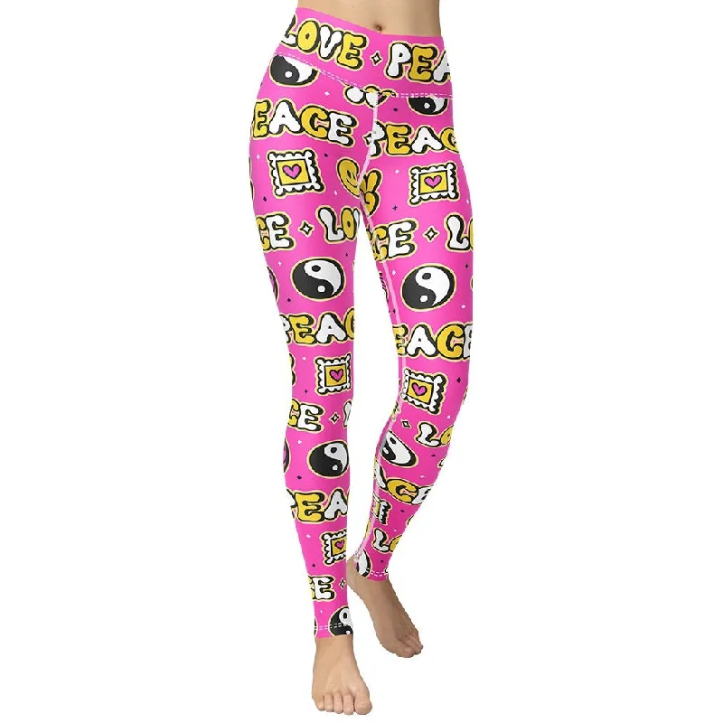 Weekend Deals That Thrill Peace and Love Yoga Leggings