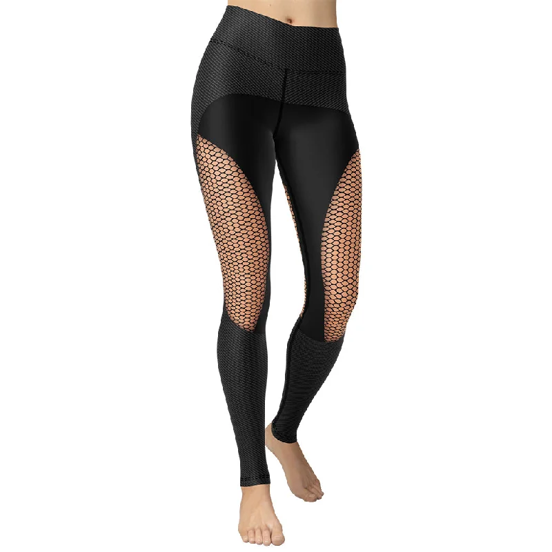 Limited Supply Pin Up Mesh Print Yoga Leggings