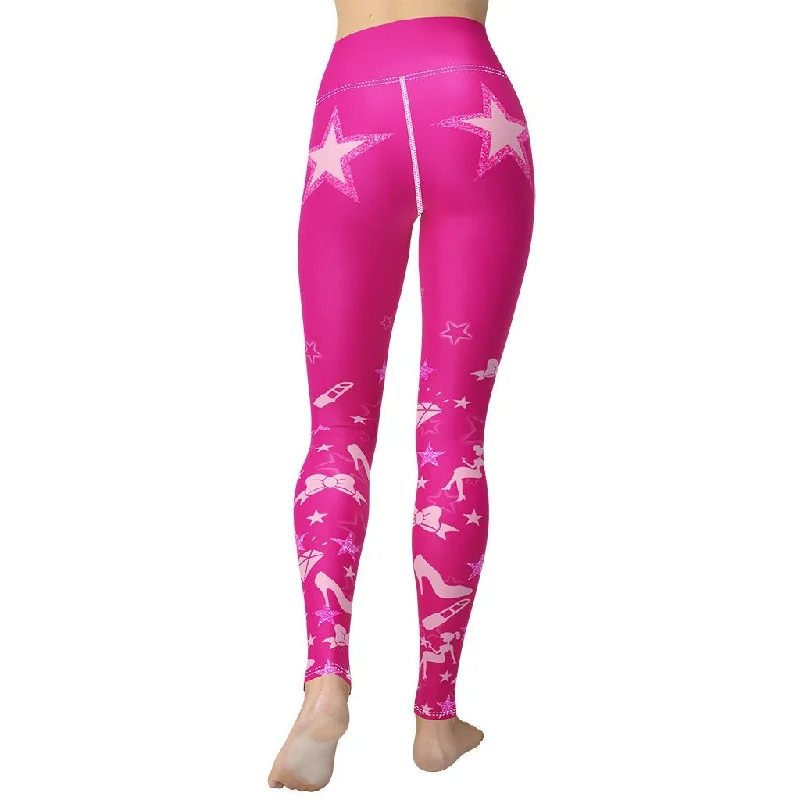 Weekend Offers You Can't Ignore Pink Doll Yoga Leggings