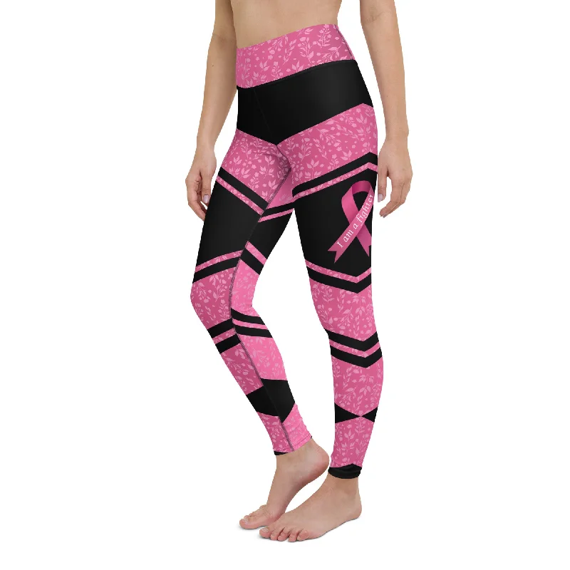 Weekend Bargains to Snag Pink Ribbon Warrior Yoga Leggings