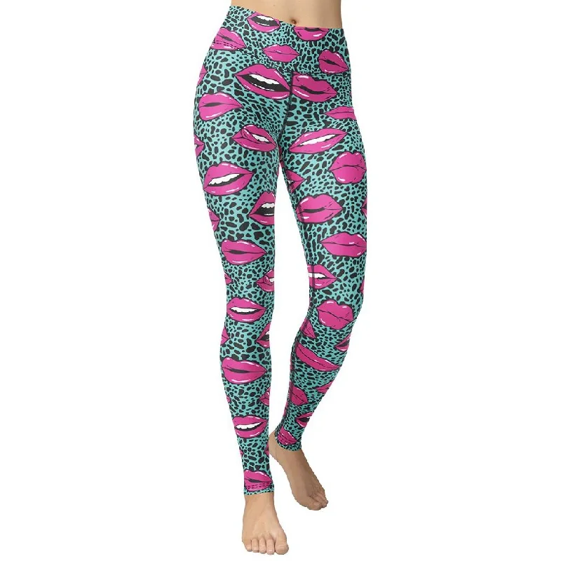 Best Choice Pop Art Lips Yoga Leggings