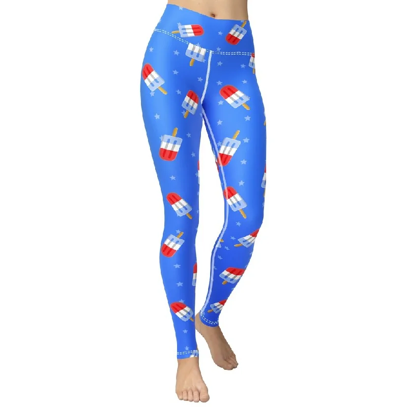 Weekend Deals That Amaze Popsicle Pattern Yoga Leggings