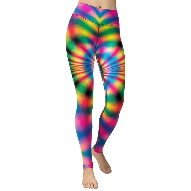 Overstock Clearance Psychedelic Rave Yoga Leggings