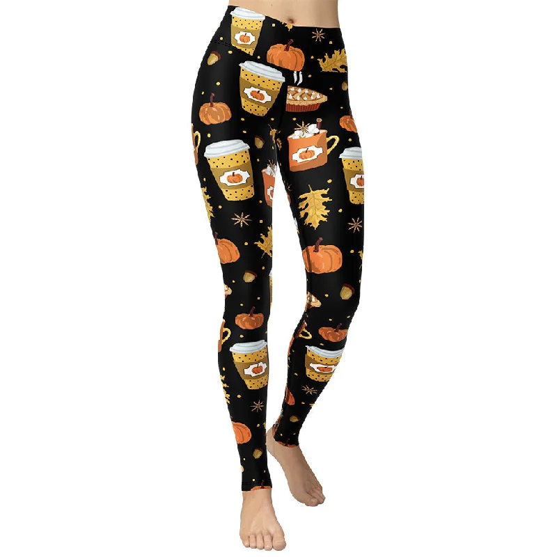 Weekend Savings Spectacular Pumpkin Season Yoga Leggings