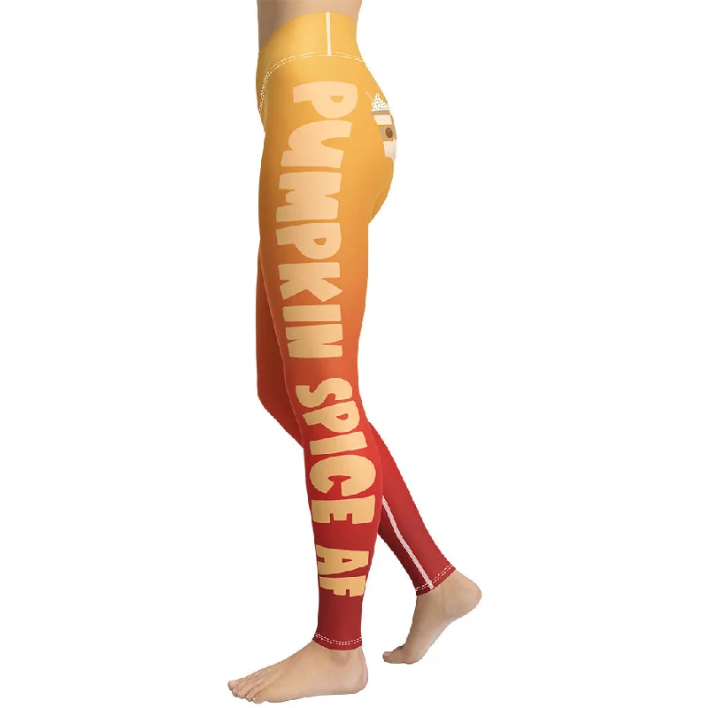 Special Price Pumpkin Spice AF Yoga Leggings