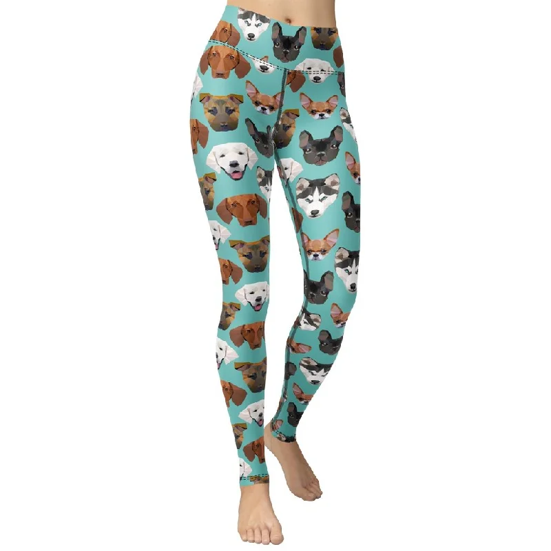 Weekend Deals That Dazzle Pup Pattern Yoga Leggings