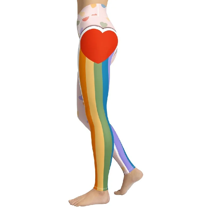 Weekend Offers That Excite Rainbow Love Yoga Leggings