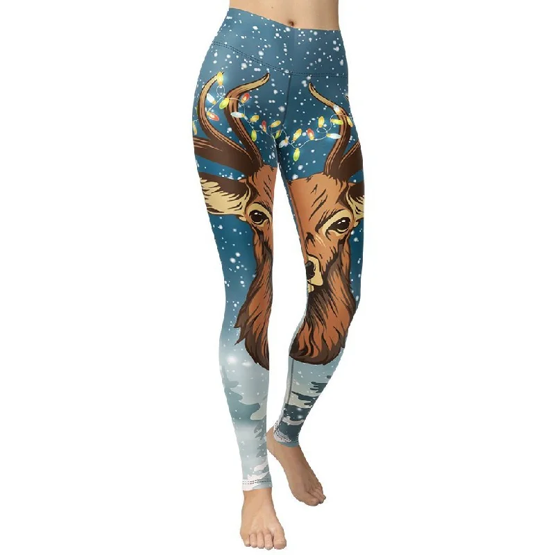 Weekend Deals That Wow Reindeer Christmas Yoga Leggings