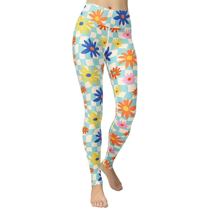 Weekend Specials to Love Retro Daisy Yoga Leggings