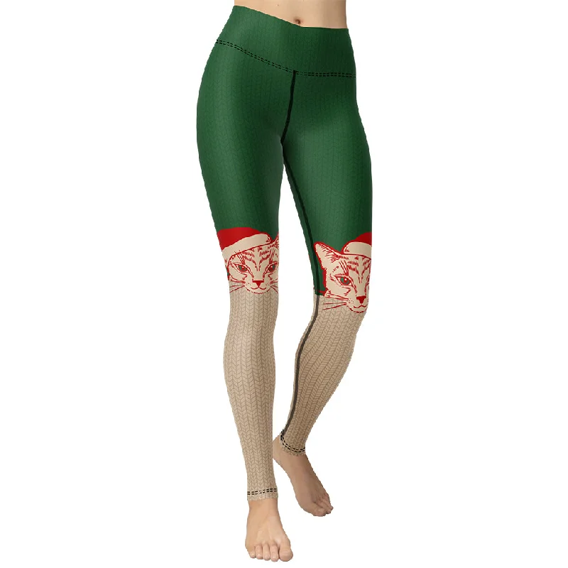 Reduced Price Santa Cat Yoga Leggings