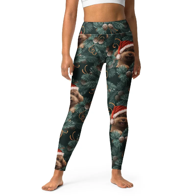 Weekend Deals That Sparkle Santa Puppy Yoga Leggings
