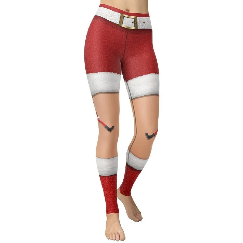 Mega Sale Santa Stockings Christmas Yoga Leggings