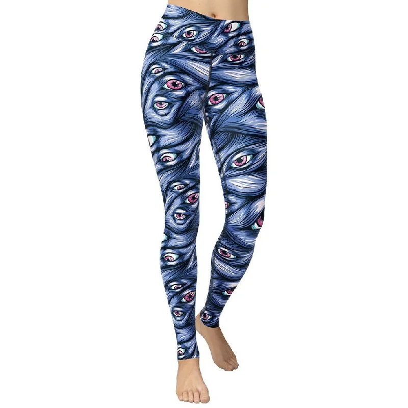Year-End Clearance Spooky Eyes Yoga Leggings