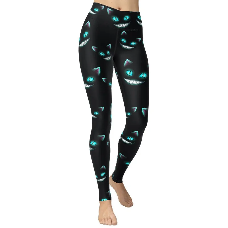 Instant Savings Spooky Halloween Cat Yoga Leggings