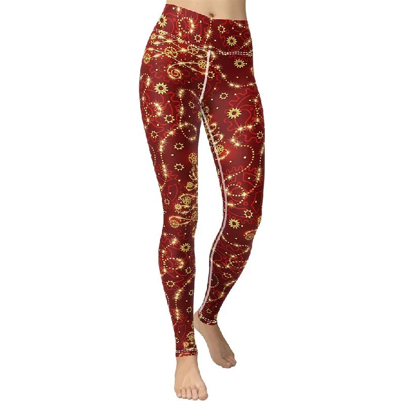 Special Price Steampunk Christmas Yoga Leggings