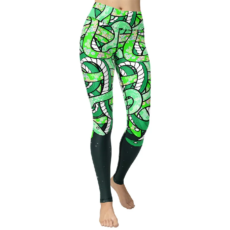 The Best Deal Tangled Snakes Yoga Leggings
