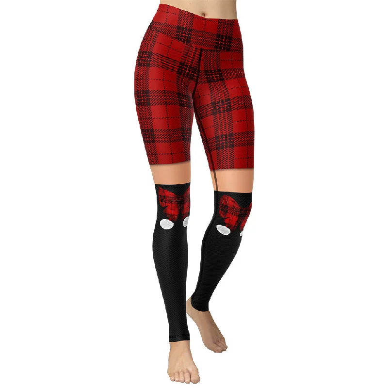 Quick Sale Tartan Shorts Yoga Leggings