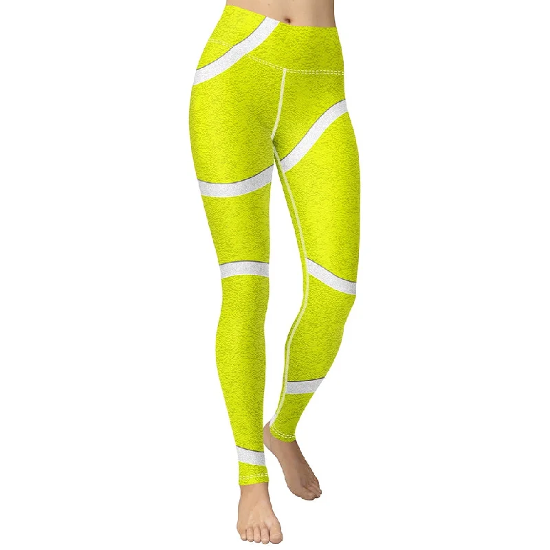 Can't Beat Tennis Ball Yoga Leggings