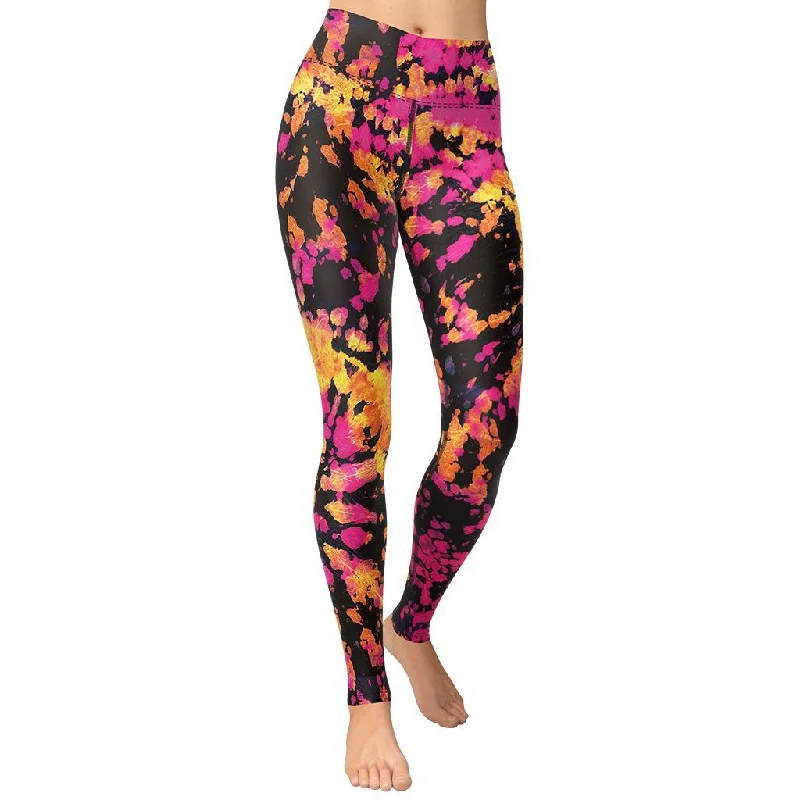 Weekend Discounts to Snag Tie Dye Multicolor Yoga Leggings
