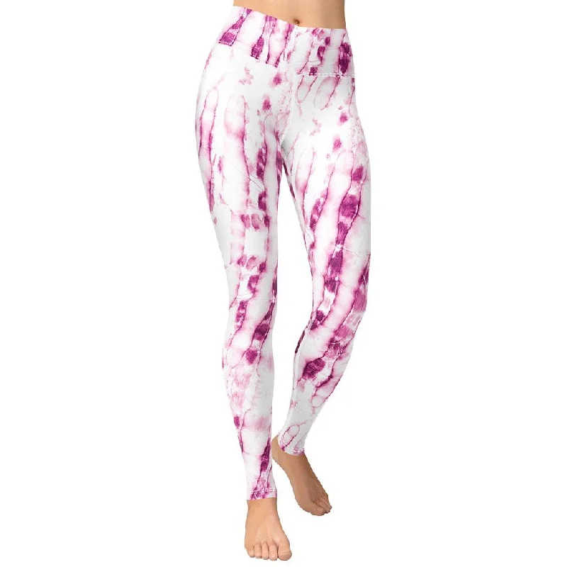 Weekend Discounts to Love Tie Dye Pinkish Yoga Leggings