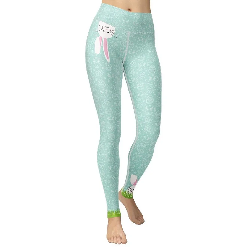 Weekend Deals That Dazzle Two Bunnies Easter Yoga Leggings