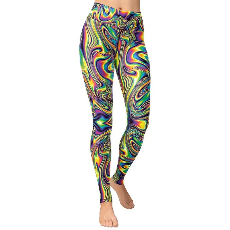 Weekend Offers That Tempt Vibrant Psychedelic Yoga Leggings