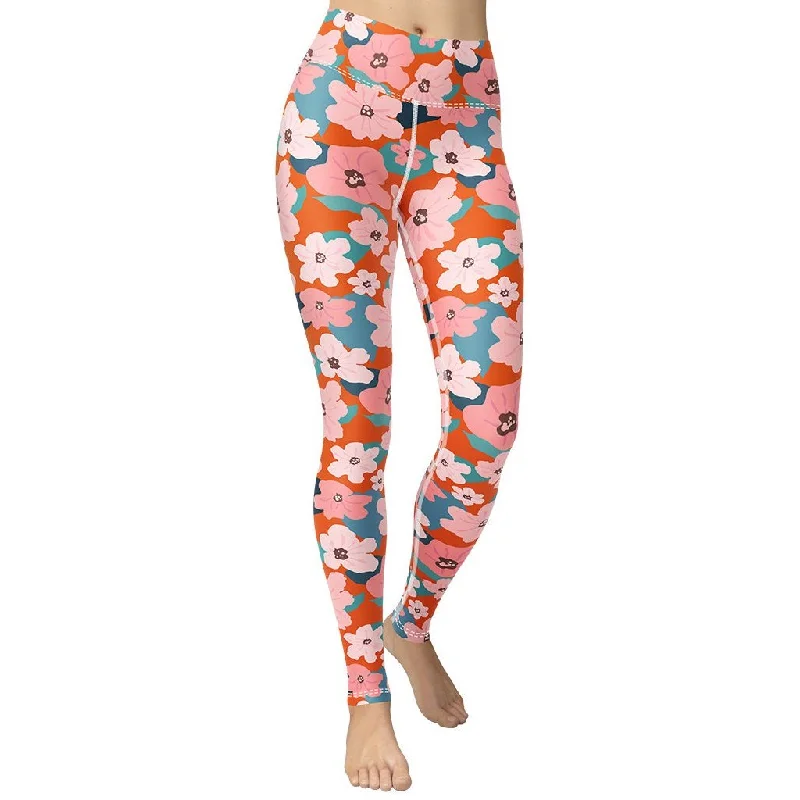 Super Deal Vintage Floral Yoga Leggings