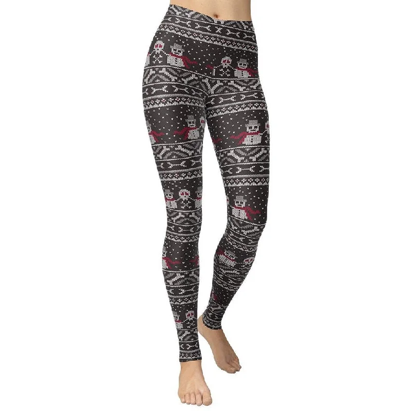 Limited Offer Vintage Goth Knitted Print Yoga Leggings